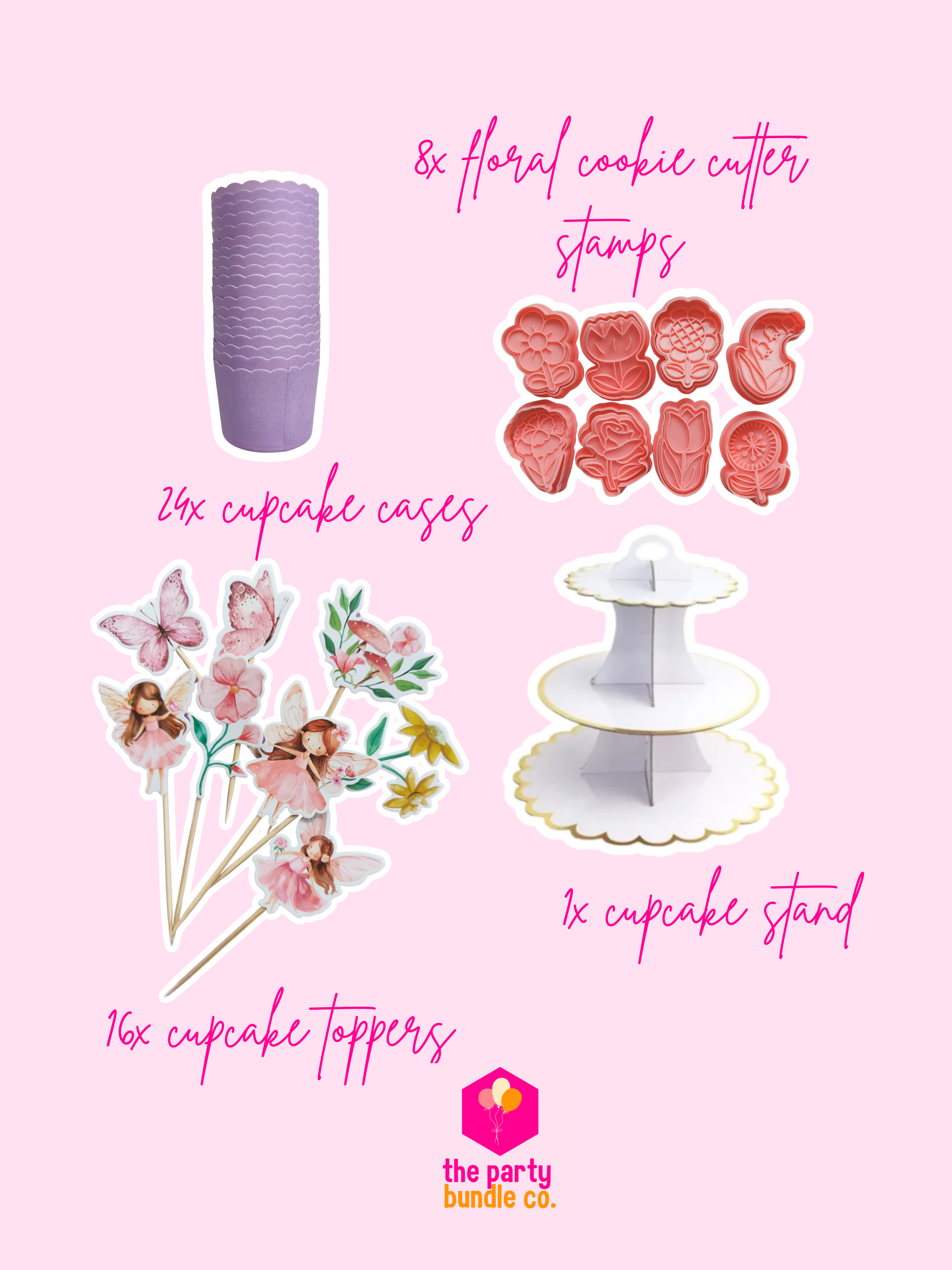 Detailed product page of the enchanted garden bake it bundle